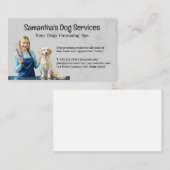 女性グルーミングドッグインサロン 名刺 (正面/裏面)