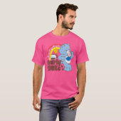 女性ケアベアーズ 怒ったクマ 起きるのもやっと コーヒー Tシャツ (正面フル)