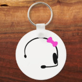 女性ゲーマー キーホルダー (正面)