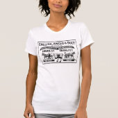 女性コンチェルティーナのTシャツ Tシャツ (正面)