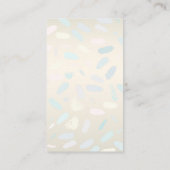 女性コンテンポラリー顔イヤリングカード 名刺 (裏面)