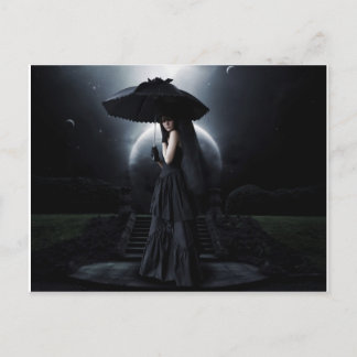 女性ゴシックムーン ポストカード