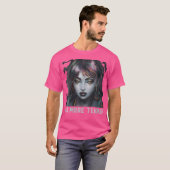 女性ゴシック美学アートもはや涙サドPunk E Tシャツ (正面フル)