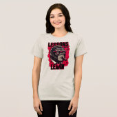 女性ゴリラ上司の教訓Tシャツ トライブレンドTシャツ (正面全面)