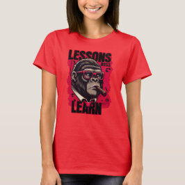 女性ゴリラ上司の教訓Tシャツ Tシャツ