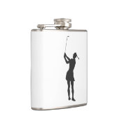 女性ゴルフの遊シルエット フラスク (右)