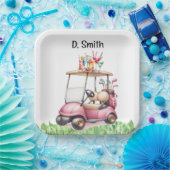 女性ゴルファーのためのゴルフの引退 ペーパープレート (パーティー)