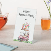 女性ゴルファーのためのゴルフの引退 台座サイン (インサイチュ)