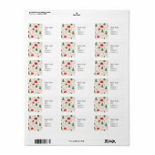 女性ゴルファーのためのゴルフクリスマステーマ ラベル (フルシート)