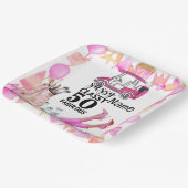 女性ゴルファーのためのゴルフ50誕生日 ペーパープレート (傾斜あり)