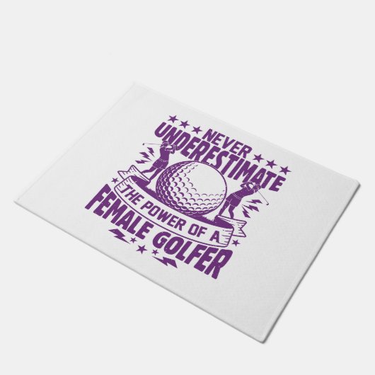 女性ゴルファーの力を過小評価してはいけない ドアマット (アングル)