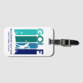 女性ゴルファーの荷物タグ ラゲッジタグ (正面横)