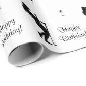 女性ゴルファーの誕生日 ラッピングペーパー (ロールコーナー)