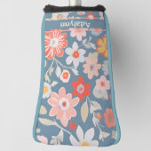 女性ゴルファーカスタムのためのシックなヴィンテージフローラギフト ゴルフヘッドカバー (回転90)