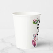 女性ゴルファー向けゴルフピンクパーティー 紙コップ (右)