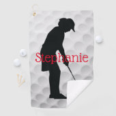 女性ゴルファー用ゴルフタオル ゴルフタオル (インサイチュ)