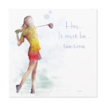 女性ゴルファー