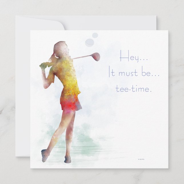 女性ゴルファー (正面)