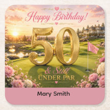 女性ゴルファー50歳の誕生日お祝いに