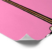 女性ゴルファー – ゴルフアートプリント ポスター (角)