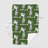 女性ゴルファー – ゴルフタオル (インサイチュ)