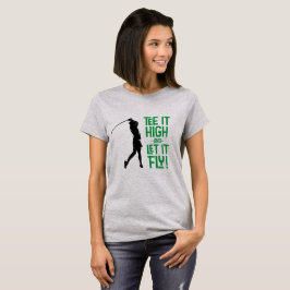 女性ゴルファー ゴルフ ユーモア おもしろ スポーツ かわいい 引用 Tシャツ