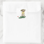 女性ゴルファー スクエアシール (バッグ)