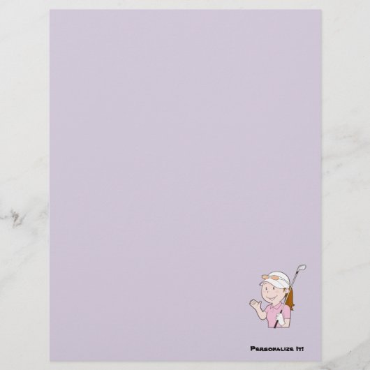 女性ゴルファー チラシ (正面)