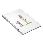 女性ゴルファー ノートブック (右側)