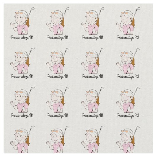 女性ゴルファー ファブリック (クローズアップ)