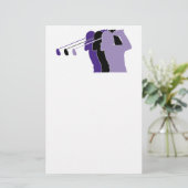 女性ゴルファー 便箋 (スタンド正面)