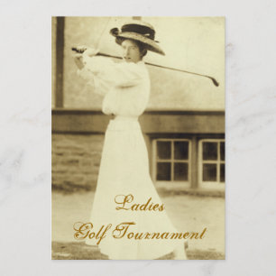 女性ゴルフトーナメントの招待状 招待状