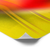 女性サイケデリック顔 ポスター (角)