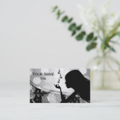 女性サロン美容師 名刺 (スタンド正面)