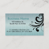 女性サロン美容師 名刺 (裏面)