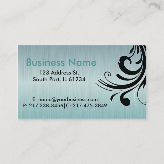 女性サロン美容師 名刺 (裏面)