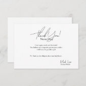 女性サンキューカードのナース サンキューカード (正面/裏面)