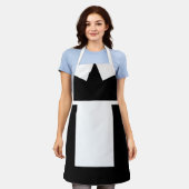 女性サンクスギビング巡礼衣装エプロン エプロン (着用した状態)