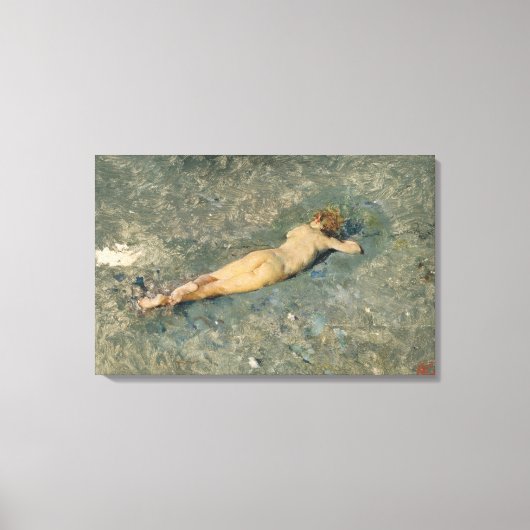 女性サンバウンザポルティシビーチ キャンバスプリント (正面)