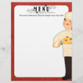 女性シェフイタリアンパスタスパゲティ (正面)