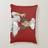 女性シェフ アクセントクッション (裏面(縦))