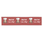 女性シェフ ショートテーブルランナー (横)