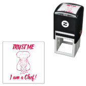 女性シェフ セルフインキングスタンプ (インサイチュ)