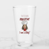 女性シェフ タンブラーグラス (裏面)