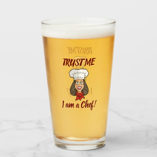 女性シェフ タンブラーグラス (ドリンク正面)