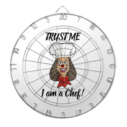 女性シェフ ダーツボード (正面)