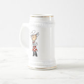 女性シェフ ビールジョッキ (正面左)