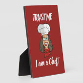 女性シェフ フォトプラーク (側面)