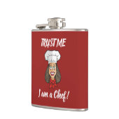 女性シェフ フラスク (左)