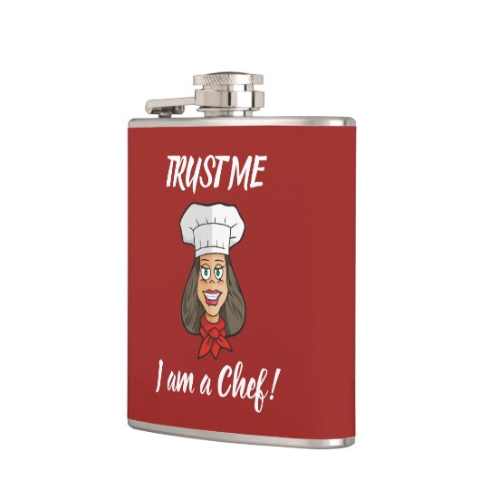 女性シェフ フラスク (左)